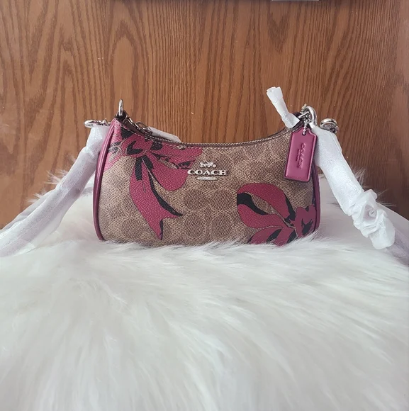 Coach Pink and Brown Teri mini bag - Picture 1 of 13